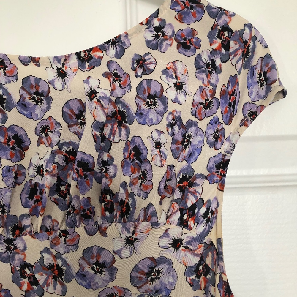 Liquorish 100% Silk Floral Dress